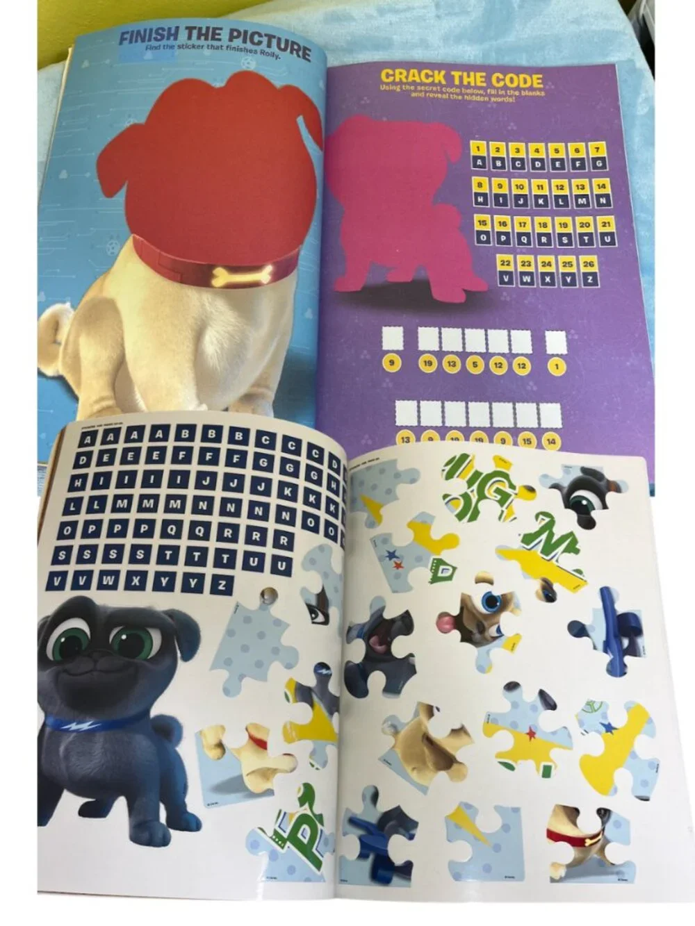 NEW Disney Junior Puppy Dog Pals Book Bundle + TY Muddles Plush | Sticker Book